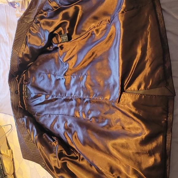 Pamela McCoy Couture vintage leather coat size M - Picture 8 of 13